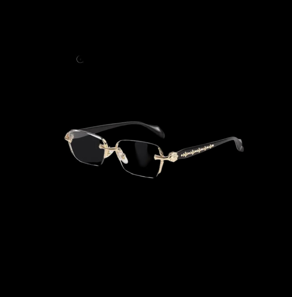 CHROME FRAMELESS GLASSES