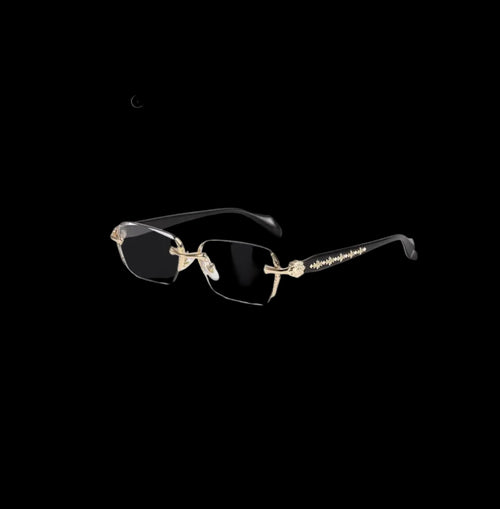CHROME FRAMELESS GLASSES