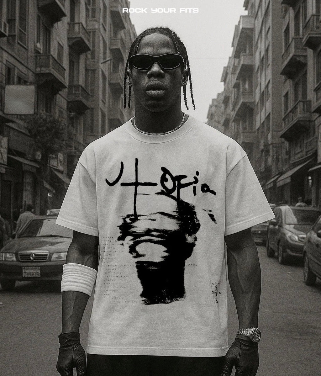 TRAVIS SCOTT WHITE T-SHIRT